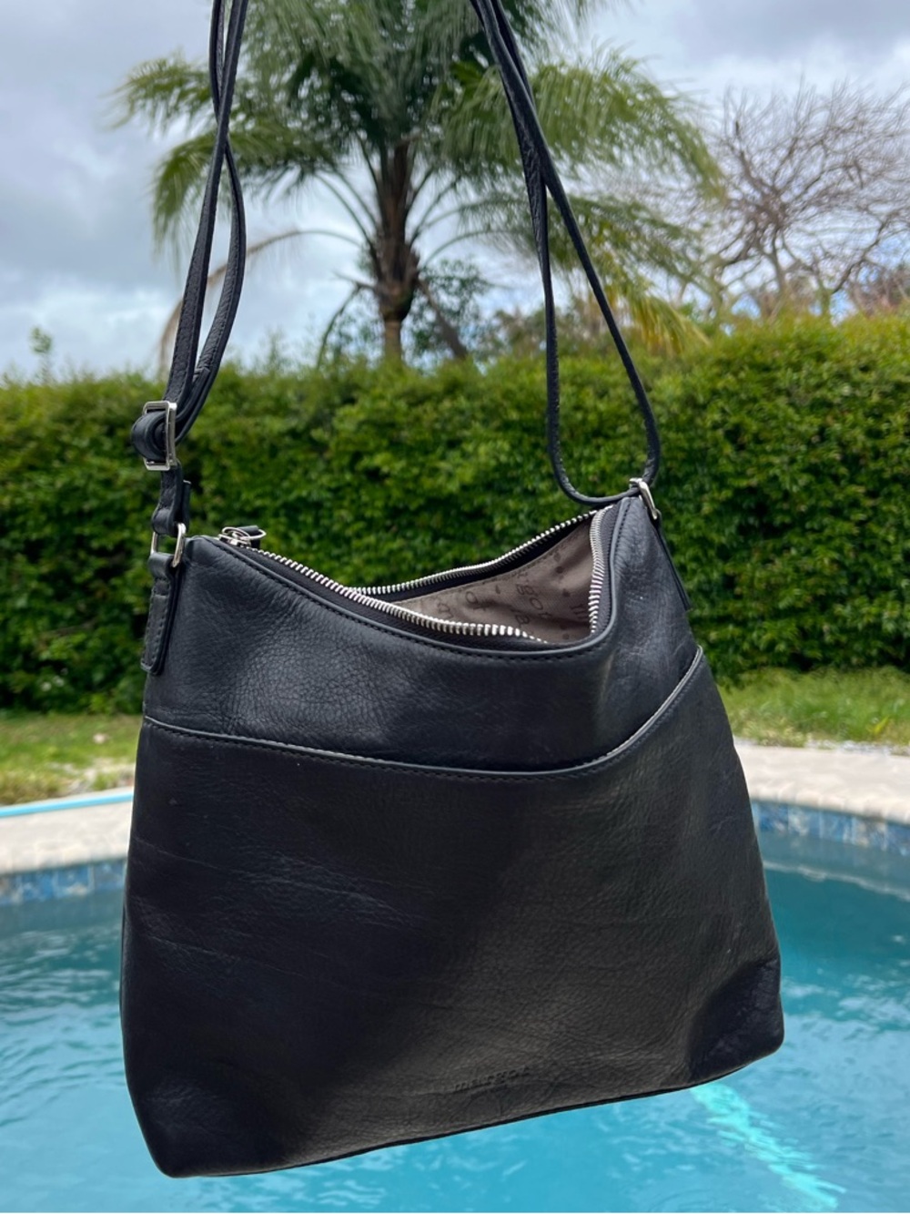 Margot Black Leather Crossbody/Shoulder Bag - Picture 11 of 15
